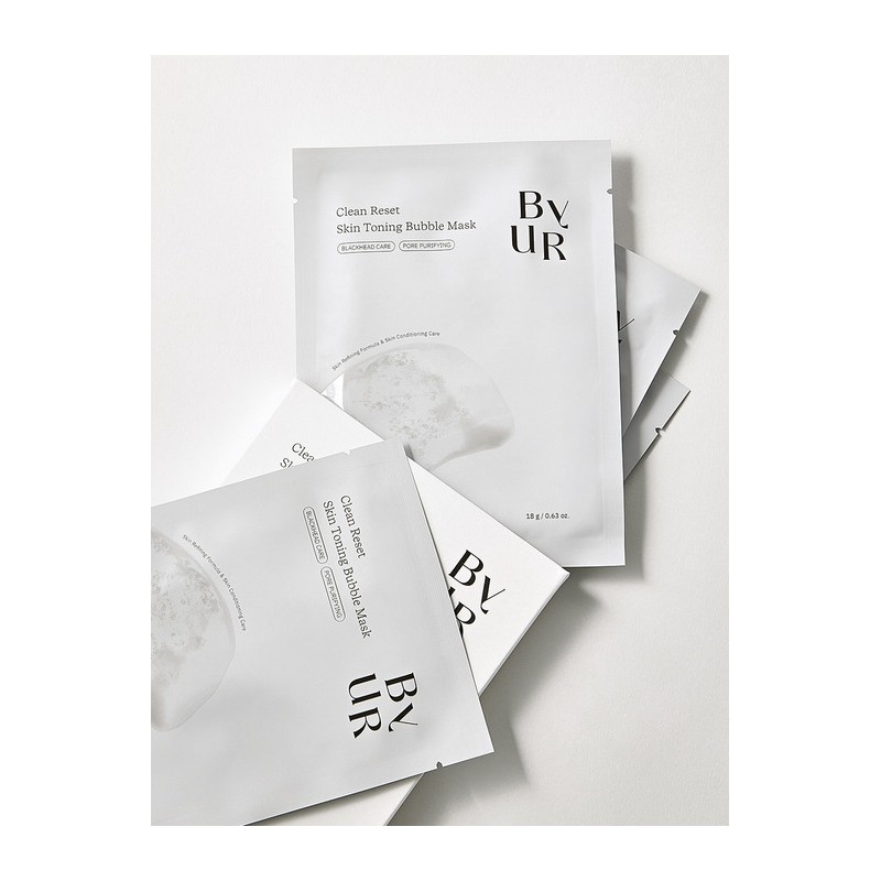 Clean Reset Skin Toning Bubble Mask 4 sheets / 클린