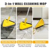 JEHONN Wall Mop with Long Handle 80 Inches, Upgraded 180°
