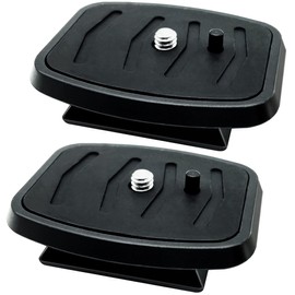 IOUALEY 2 Pack 43mm Tripod Quick Release Plate Camera Mounting Adapter, QR Release Camera Tripod Ball Head Parts Replacement for for Torjim 60-Inch AX60, Endurax 66" ETR66 Tripod Mount 1 11/16’’