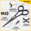 STONLI® 5" Beard and Moustache Scissors with Comb & Pouch