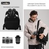 Cwatcun Camera Sling Bag, Waterproof Hardshell Small Camera Backpack with