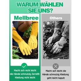 Thorn Proof Gardening Gloves - Leather Gloves for Men and Women with Adjustable Forearm Protection for Ultimate Comfort and Safety when Cutting Spiky Plants