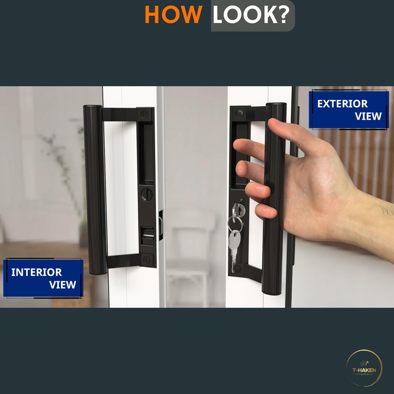T-HAKEN Sliding Door Handle Pull – New Update Sliding Glass