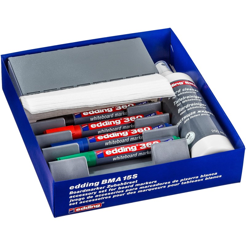 edding BMA 15 S Whiteboard Marker Accessory Set - Complete
