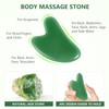 AGFELO Gua Sha Facial Tool Natural Jade Stone Guasha Board