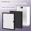 E-200 True HEPA Filter Replacement Compatible with LUNINO E-200 Air