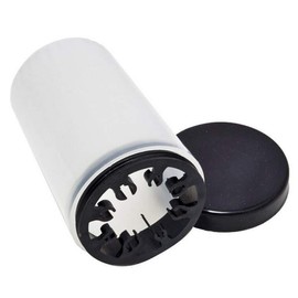 2 Pieces Nail Art Brush Cleaner Cup Nail Art Tip Brushes Holder Remover Cup UV Gel Pen Polish Remover Cleanser Cup Immersion Brush Cleaner Pot Multiple Size Slots, Black Lid