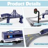 LZDMY Electric Car Racing Track Railway Children (72 Pieces)