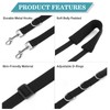 Pack of 3 Dog Grooming Belly Strap Band, Adjustable D-Ring