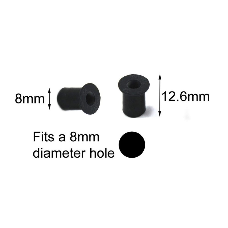 Speedy Fasteners Black Aluminium Motorcycle Wind Screen Windshield Bolts Washers