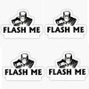 4 pieces Flash Me Welder Welding Sticker, Hard Hat Stickers Welder, Welding Helmet Decal