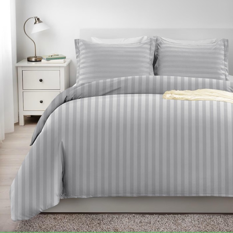 Imperial Rooms Duvet Cover Sets – Stripes Satin Quilt Cover