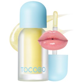 TOCOBO Juicy Berry Plumping Lip Oil Glam Max 11 Honey Lemon – Korean Vegan Hydrating Lip Oil with Plant Oils for High Shine Gloss - Non Sticky Formula for All Skin Tones, 0.12 fl.oz.