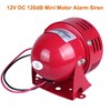 DIANQI 120dB Red Mini Electric Motor Siren, Motor Alarm, Horn