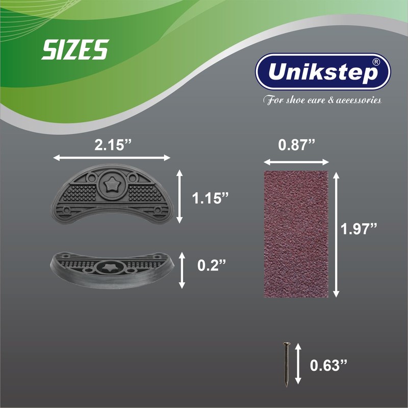 UNIKSTEP 8 Pairs (16 Pieces) Worn Repair Patches On One
