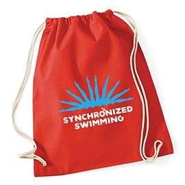 Hippowarehouse Synchronized swimming legs Drawstring Cotton School Gym Bag 37cm x 46cm, 12 litres