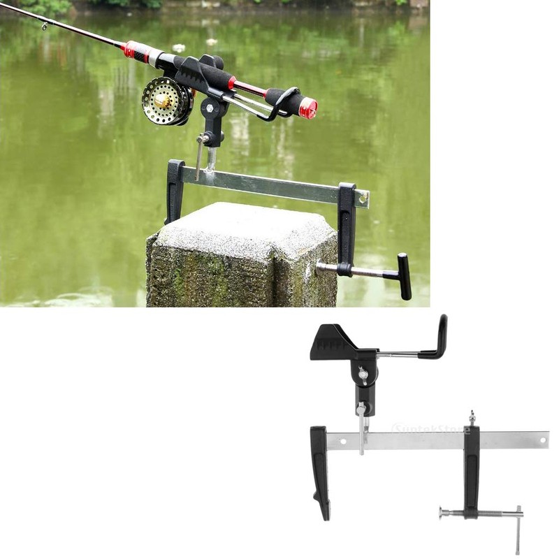 Fishing Rod Holder, Rod Mount, Ground Support, 360° Rotation, Up