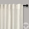 Natural Linen Curtains 54 Inch Length for Master Bedroom 2
