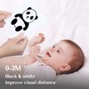 50 Pages Visual Stimulation Flashcards, 25 PCS Black and White