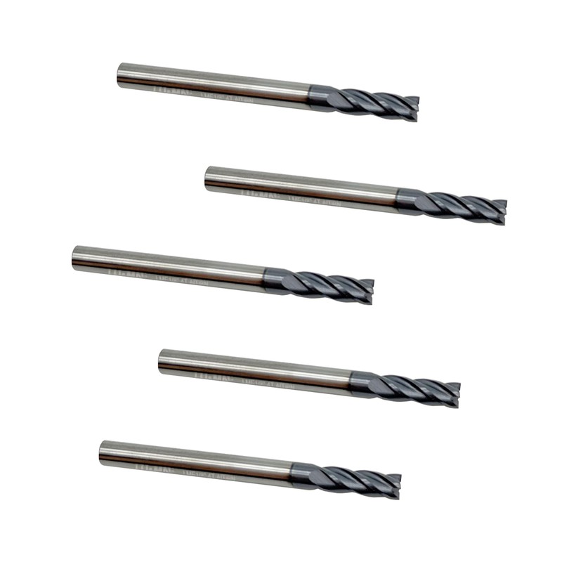 Carbide Square End Mill - 4 Flute - 1/4" 4T