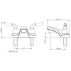 Dura Faucet DF-PL700C-ORB RV Bathroom Faucet with Classical Handles (Oil