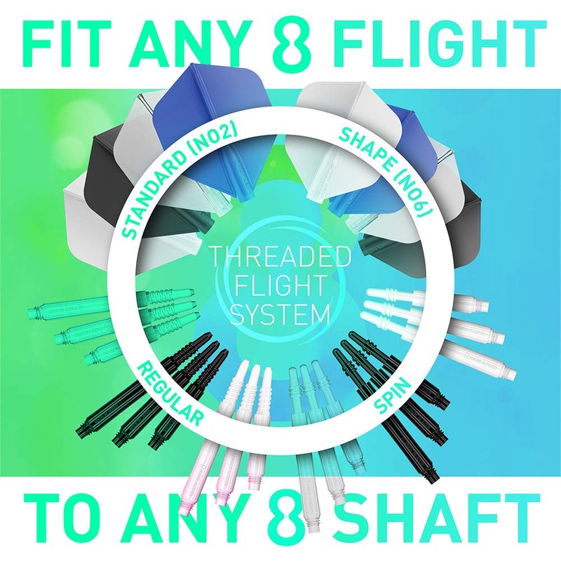 8FLIGHT Eight Flight Regular Shaft Spin White 22.5mm