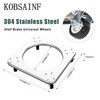 304 Movable Propane Cylinder Base,Propane Tank Stand Dolly with Brake