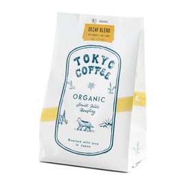 Tokyo Coffee (Decafe Mocha Blend) Organic Caffeinated Ethiopian Coffee Beans, 7.1 oz (200 g)