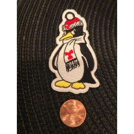 YSU YOUNGSTOWN STATE  PENGUINS Embroidered Iron On Patch Vintage  3” X 1.5”