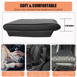 ANMOSVO Center Console Armrest Cover for Kia Sportage 2023 2024 2025 - Soft Arm Rest Pad Cover Protector Cushion for Kia Sportage NQ5 Console Lid, 2023 2024 2025 Kia Sportage Accessories