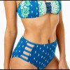 Lilly Pulitzer L60045 Rumy Bikini Swim Bottom Macaw Blue Coconut