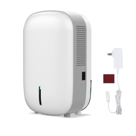 Mini Dehumidifier for Small Bathroom. Quiet. Auto Shut-OFF. Power Off Memory. Electric Dehumidifier for Small Space. Good for Bathroom Basement Bedroom Closet Safe Pantry RV Camper Yacht