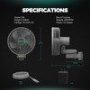 MARS HYDRO Updated 2-Pack M6 Grow Tent Fan, A powerful