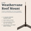 EZ Vane Standing Deer Weathervane — Roof Mount, Wind Cups,