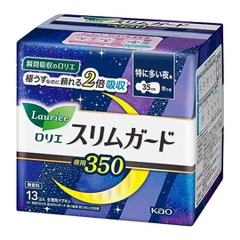 Laurier Kao Laurier Slim Guard, For Night Use, 13.8 inches (35 cm), Includes Wings, Set of 4