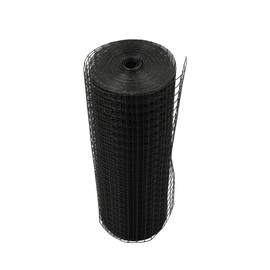 LiGuVCY 1 in Hardware Cloth, 24 in x 50 ft Chicken Wire Fence, Chicken Wire Mesh Roll with Pliers and Glove for Rabbit Cages, Chicken Coop Fences and Poultry Enclosures(16 Gauge, Black)