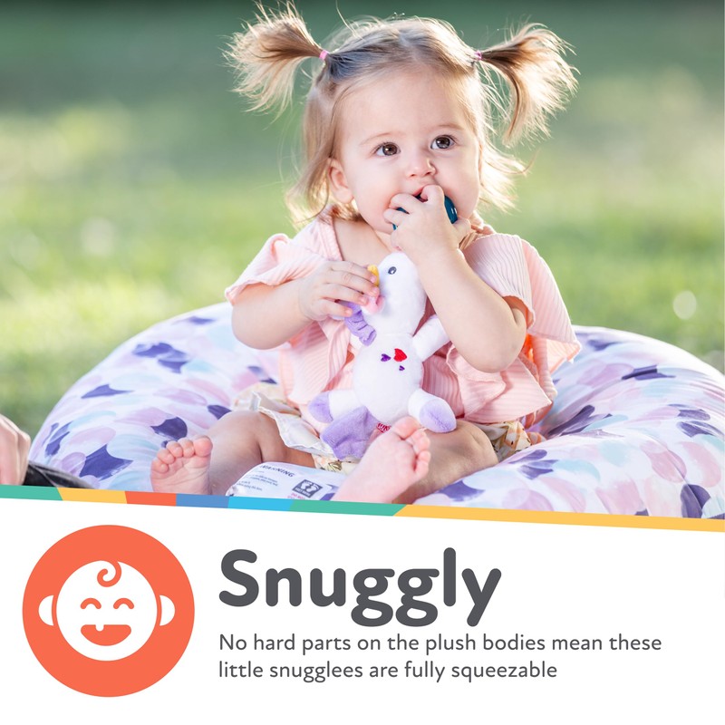 Nuby Calming Natural Flex Snuggleez Pacifier with Plush Combo Set