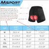 Msport Men's / Women's Cycling Shorts with 5D Gel Padding,