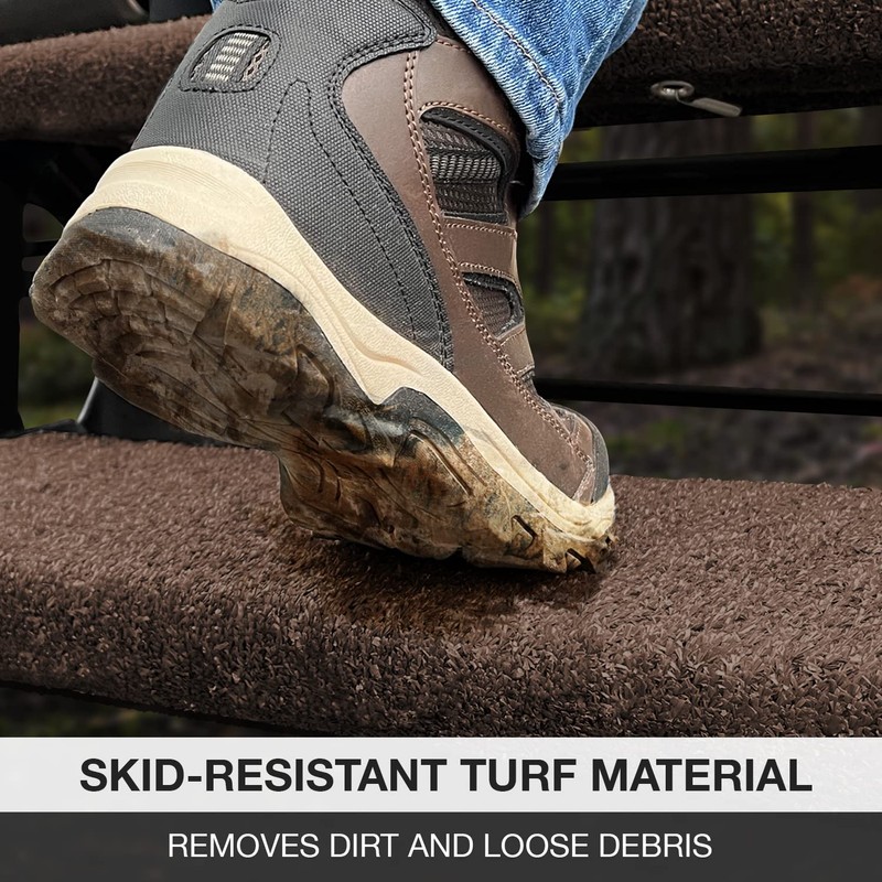 Prest-O-Fit 3-Pack 2-4028 Wraparound Jumbo RV Step Rug Espresso 23