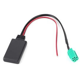 KIMISS Car Bluetooth Module Clio 3 Bluetooth Aux Adapter 6 Pin Stereo Bluetooth Module Car Input Cable Adapter Fit for Clio/Espace/Laguna