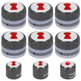 RO6G Upgrade Grill Knobs Kit 67692 Replacement Weber Summit 600 660 670 with 6 Main Burner Knob - 1 IR Knob - 1 Smoke and 1 Grill Burner Control Knob - 9 Pack