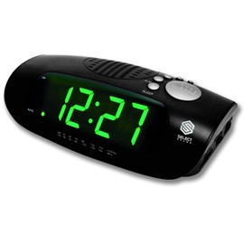 Select Sound Radioreloj Despertador con Alarma o Radio. Radio Am/FM, Sleep/Snooze, dsplay de 1.2"