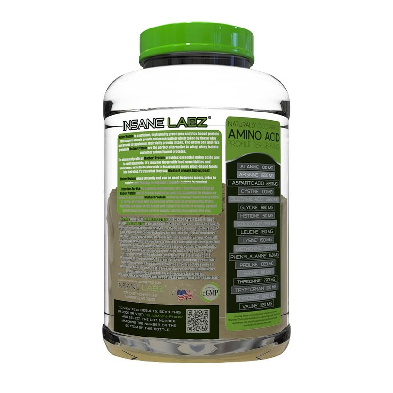 Insane Labz Mother Protein,100% Fully Disclosed Plant Based Protein (28