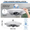 Socket Ceiling Fan Light,Bulb Socket Fan with Remote,Dimmable E26 Base