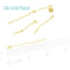 4 Pcs New Golden Traction Chain Dental Lingual Button Chains