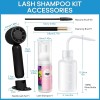 Kit Shampoo Espuma Para Pestañas Y Brocha Para Extensiones