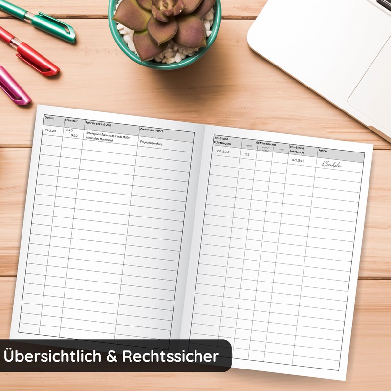 1/3/10 Logbook Car Tax Office Recognized A5 80 Pages Germany