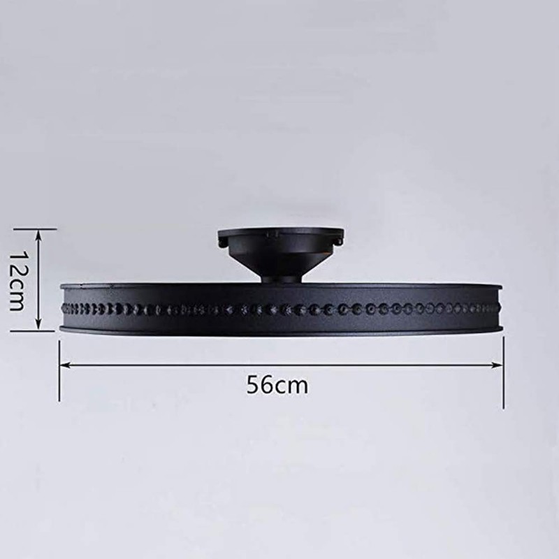 Ceiling Light Fixture Flush Mount Ceiling Lamp Black Farmhouse Chandelier