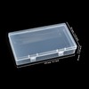 Thintinick 4 Pack Rectangular Clear Plastic Storage Containers Box with