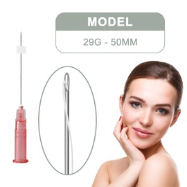 PCL Threads For Face Lift Mono Screw Type Face 20Pcs PCL Lifting Thread Tighten Skin Firming Produces Collagen (29G-50MM)